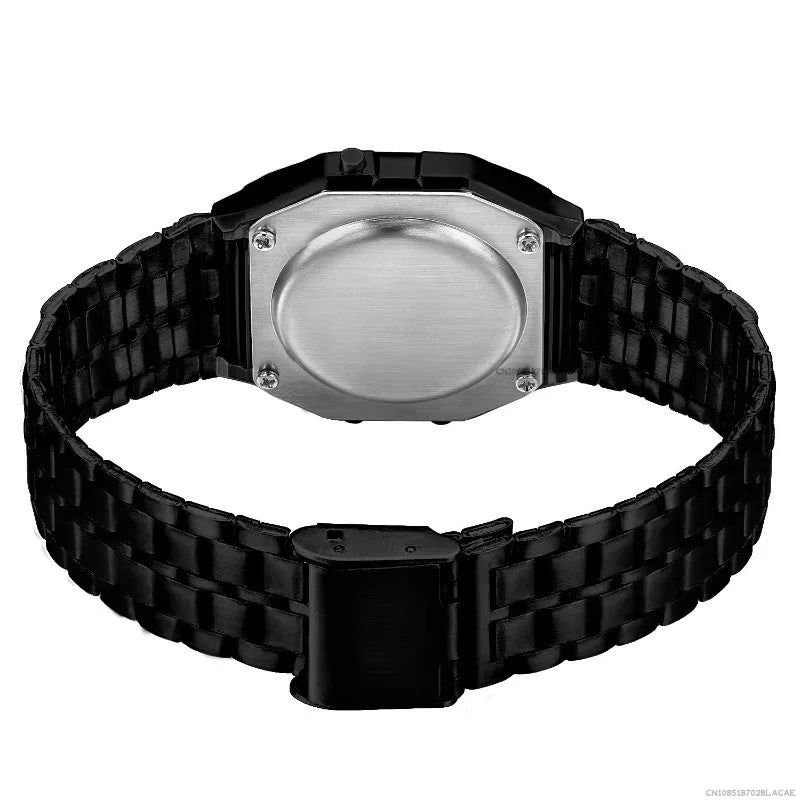 Digital Wristwatch - Stainless Steel Band - Afrilinker
