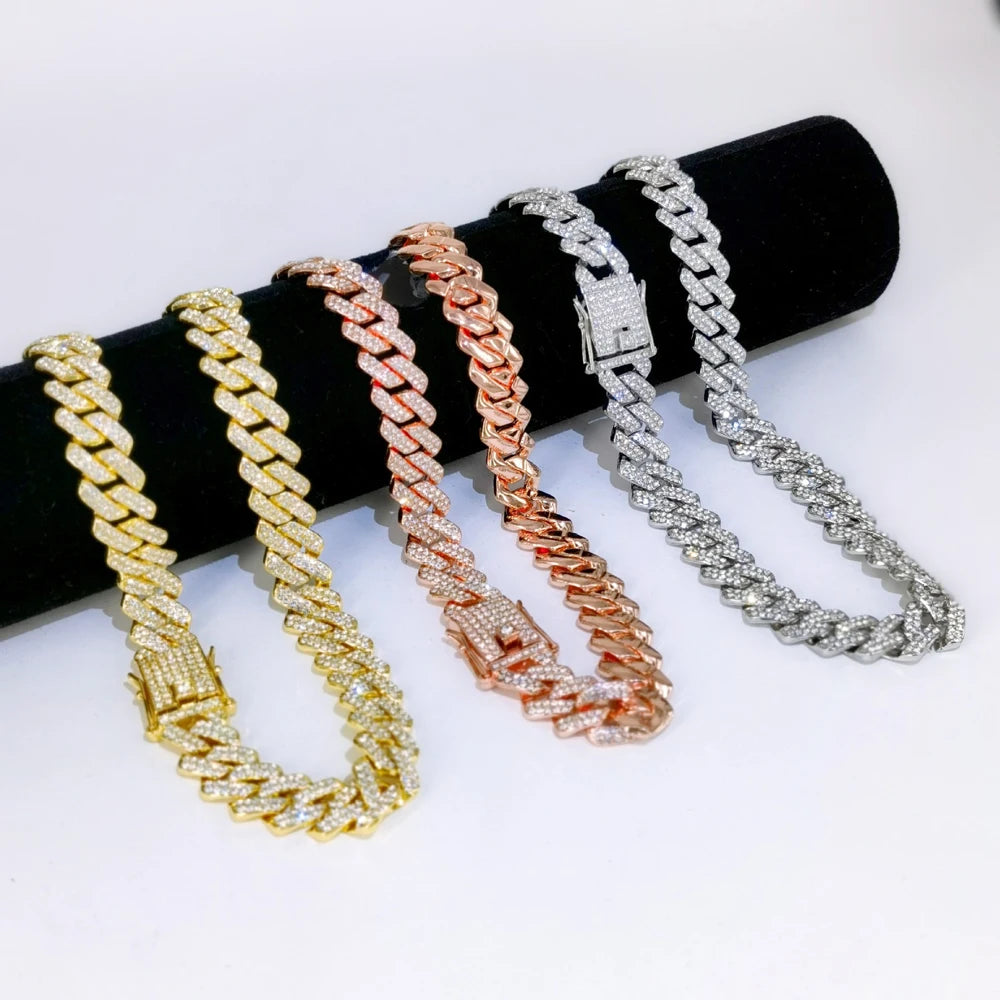 Men's Hip Hop Iced Out Cuban Link Necklace - Afrilinker