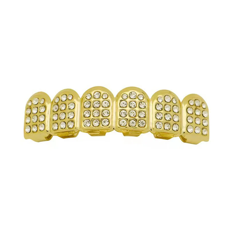 Hip - hop Rock Copper Dental Grillz - Skeleton Pattern - Afrilinker