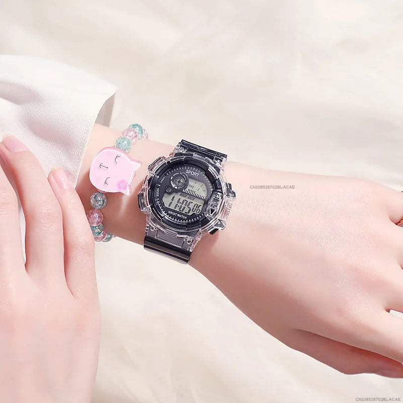 Girls' Digital Sport Watch Set - Colorful Silicone Band - Afrilinker