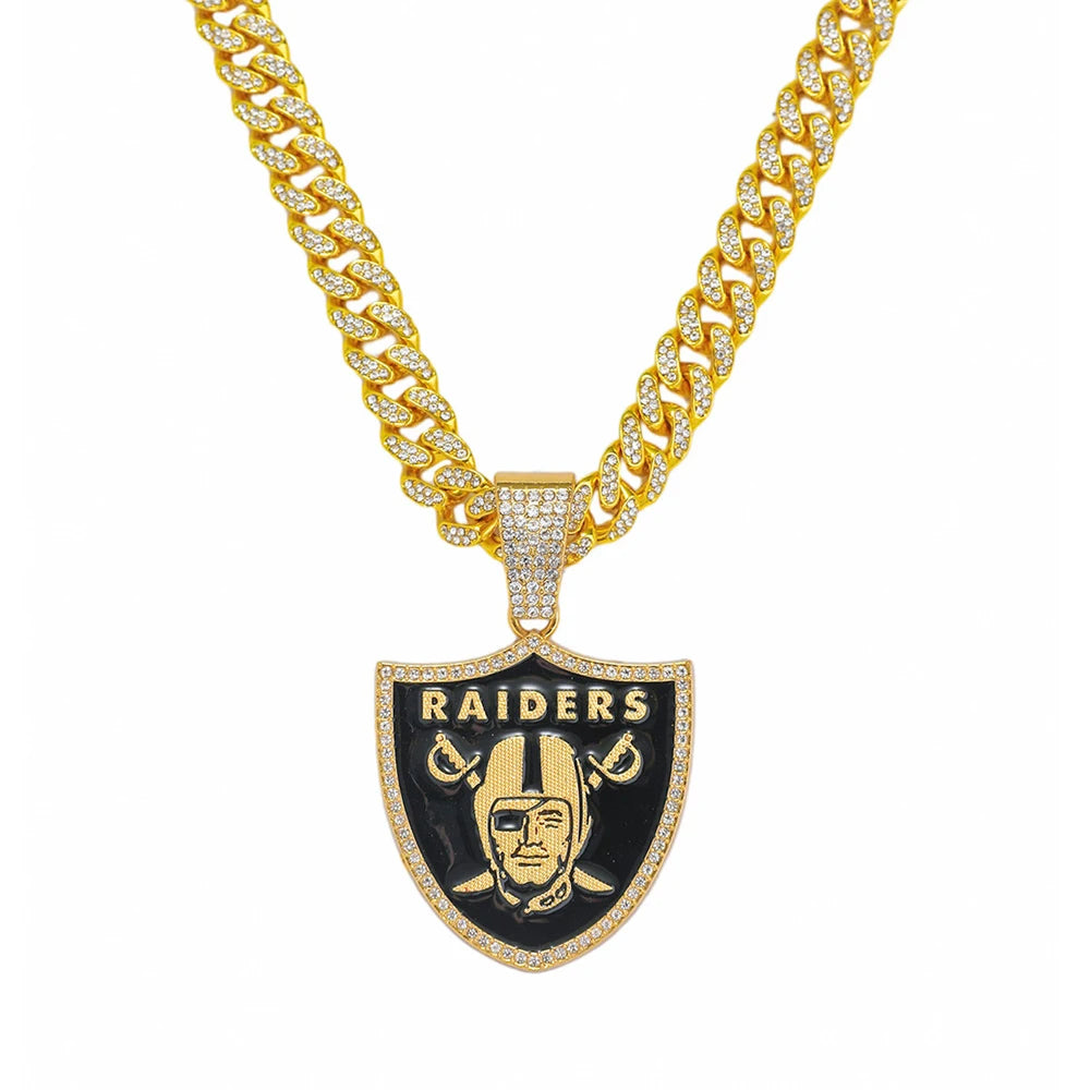 Hip Hop Raiders Pendant Cuban Chain Necklace - Afrilinker