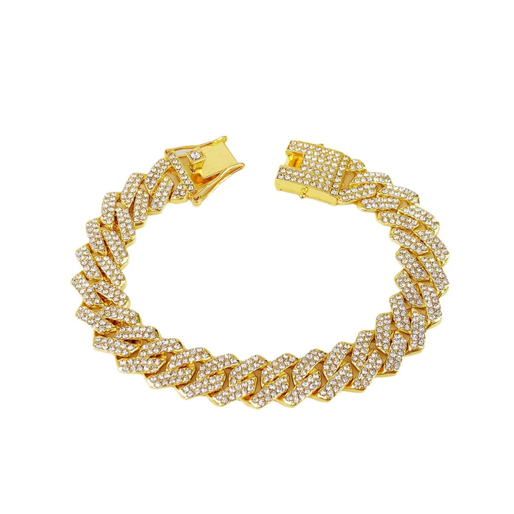 Men's Hip Hop Iced Out Cuban Link Necklace - Afrilinker