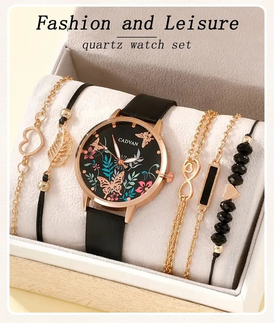 Women's Fashion Casual Watch Set - Afrilinker