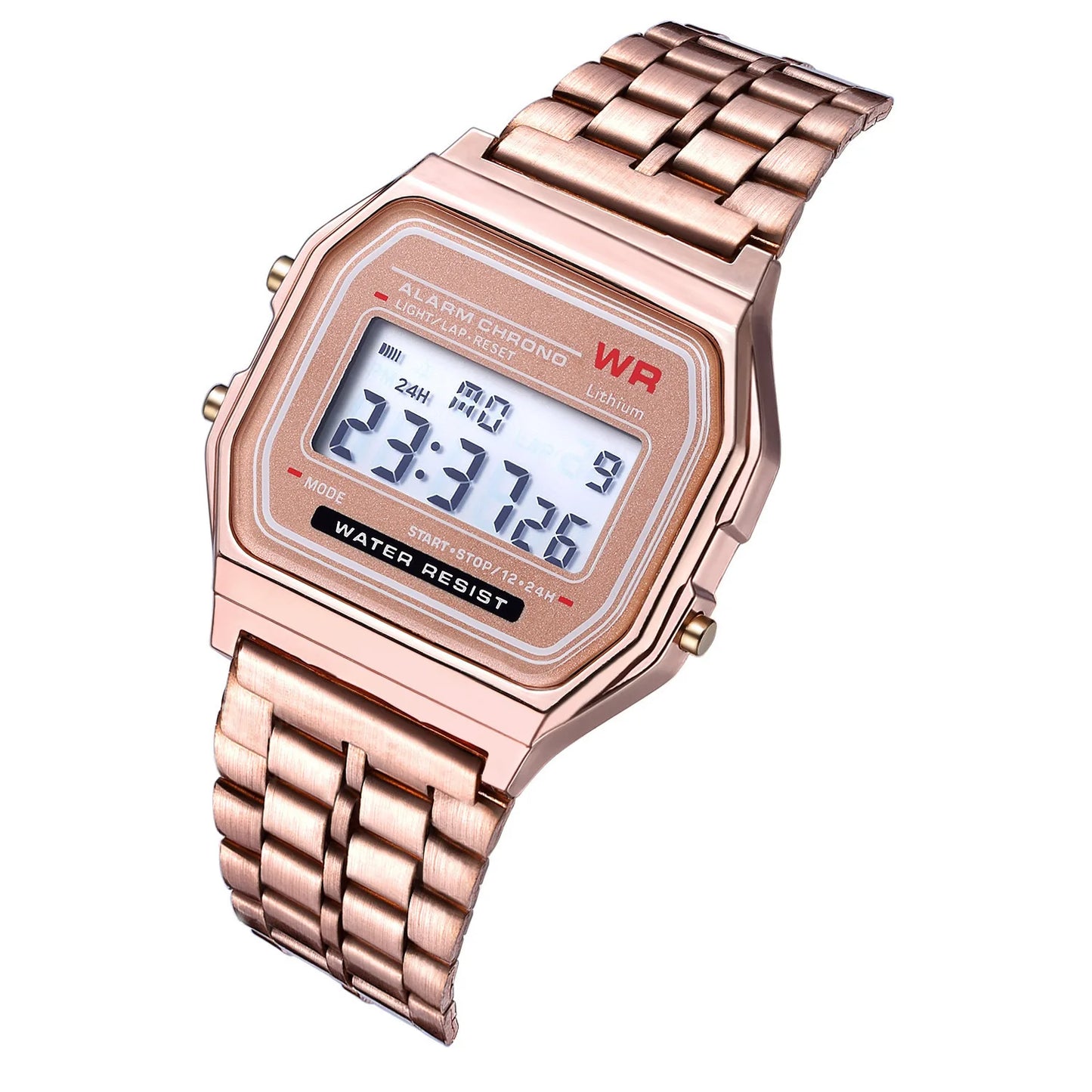 Digital Wristwatch - Stainless Steel Band - Afrilinker