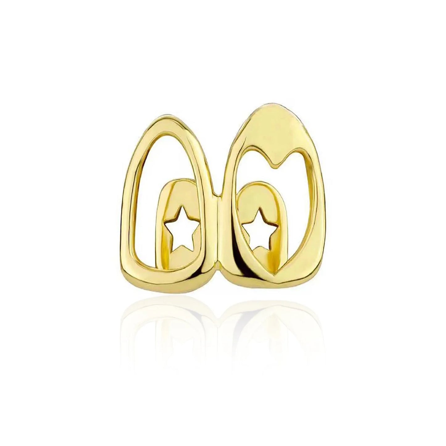 Heart - Shaped Stainless Steel Dental Grills Trendy Body Jewelry - Afrilinker