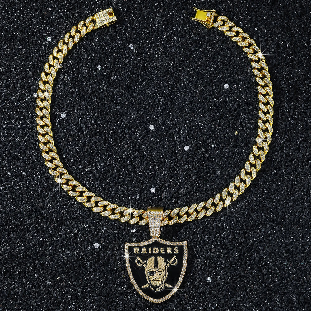 Hip Hop Raiders Pendant Cuban Chain Necklace - Afrilinker