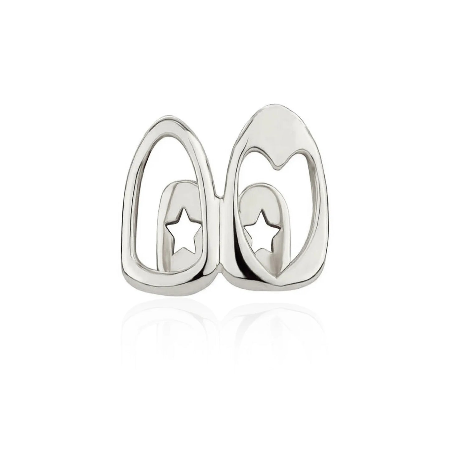 Heart - Shaped Stainless Steel Dental Grills Trendy Body Jewelry - Afrilinker