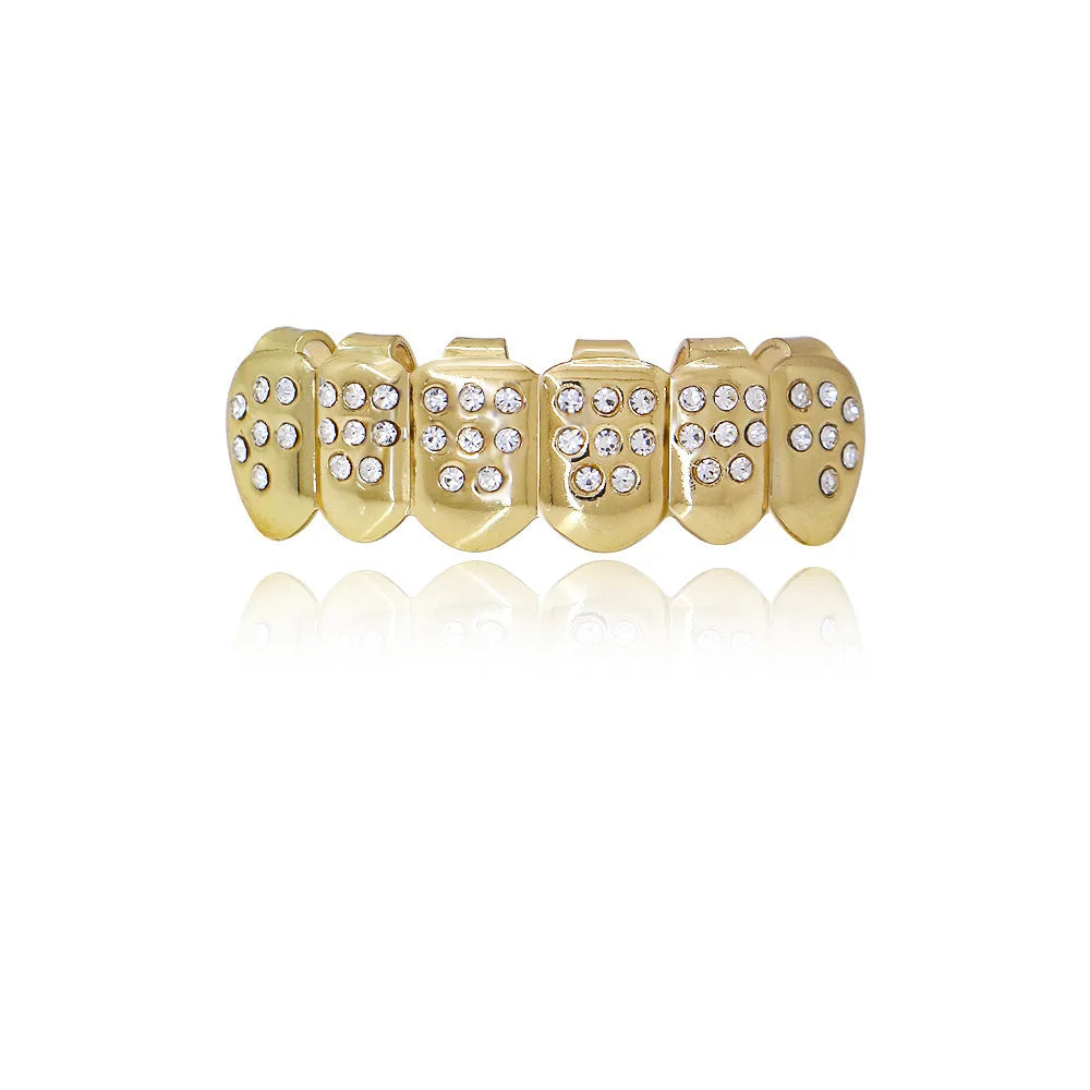 Punk Crystal - Encrusted Dental Grillz Set - Afrilinker