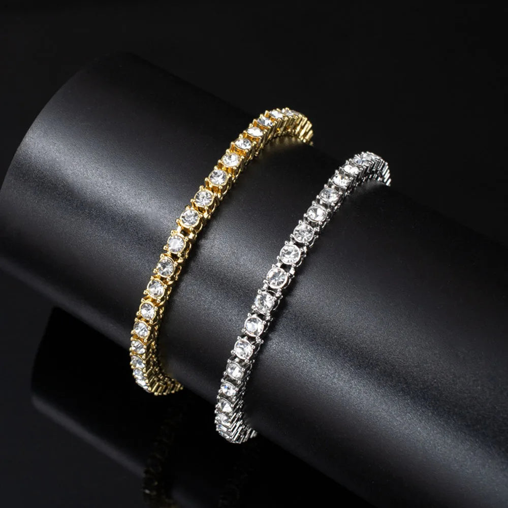 Hip Hop Iced Out 4MM Tennis Chain Necklace - Afrilinker