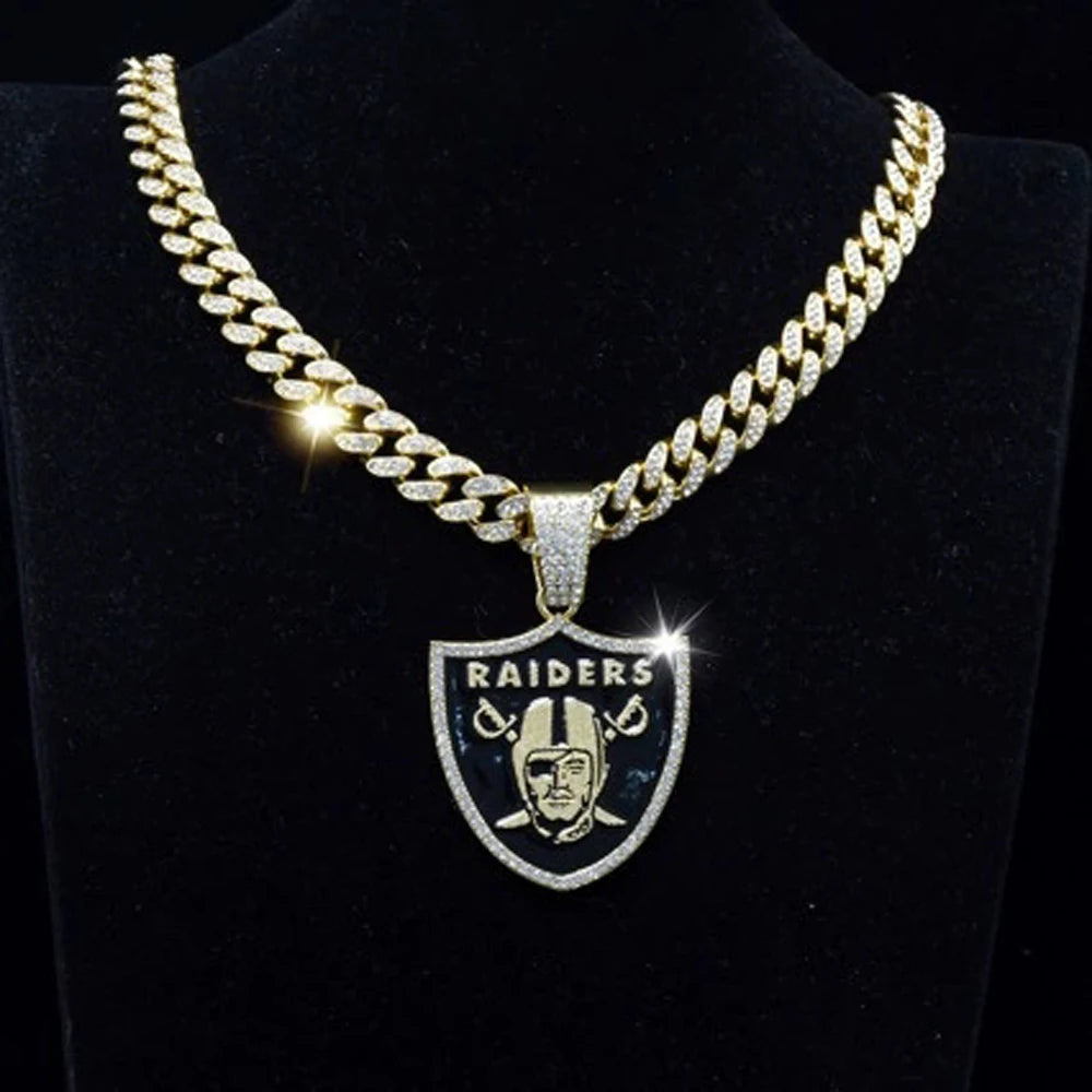 Hip Hop Raiders Pendant Cuban Chain Necklace - Afrilinker