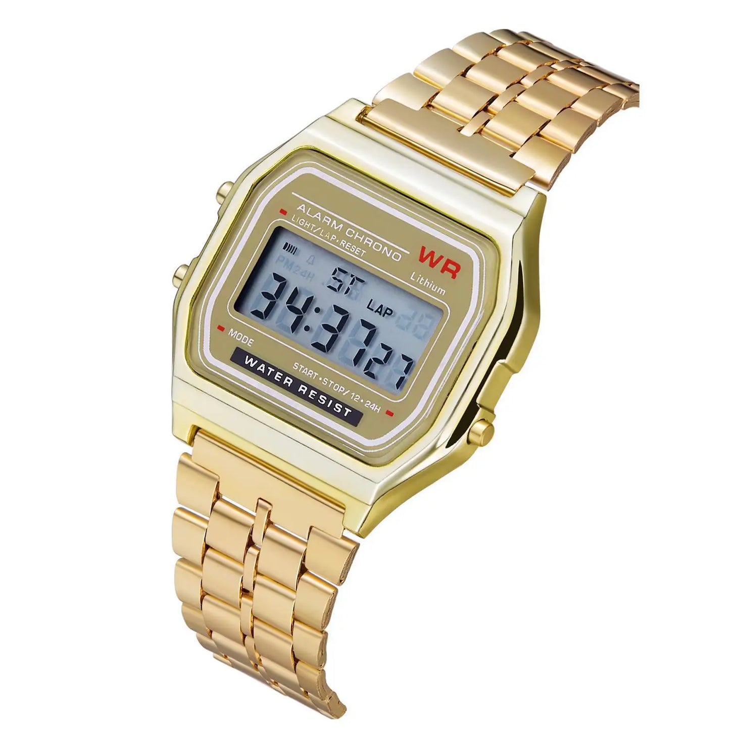 Digital Wristwatch - Stainless Steel Band - Afrilinker