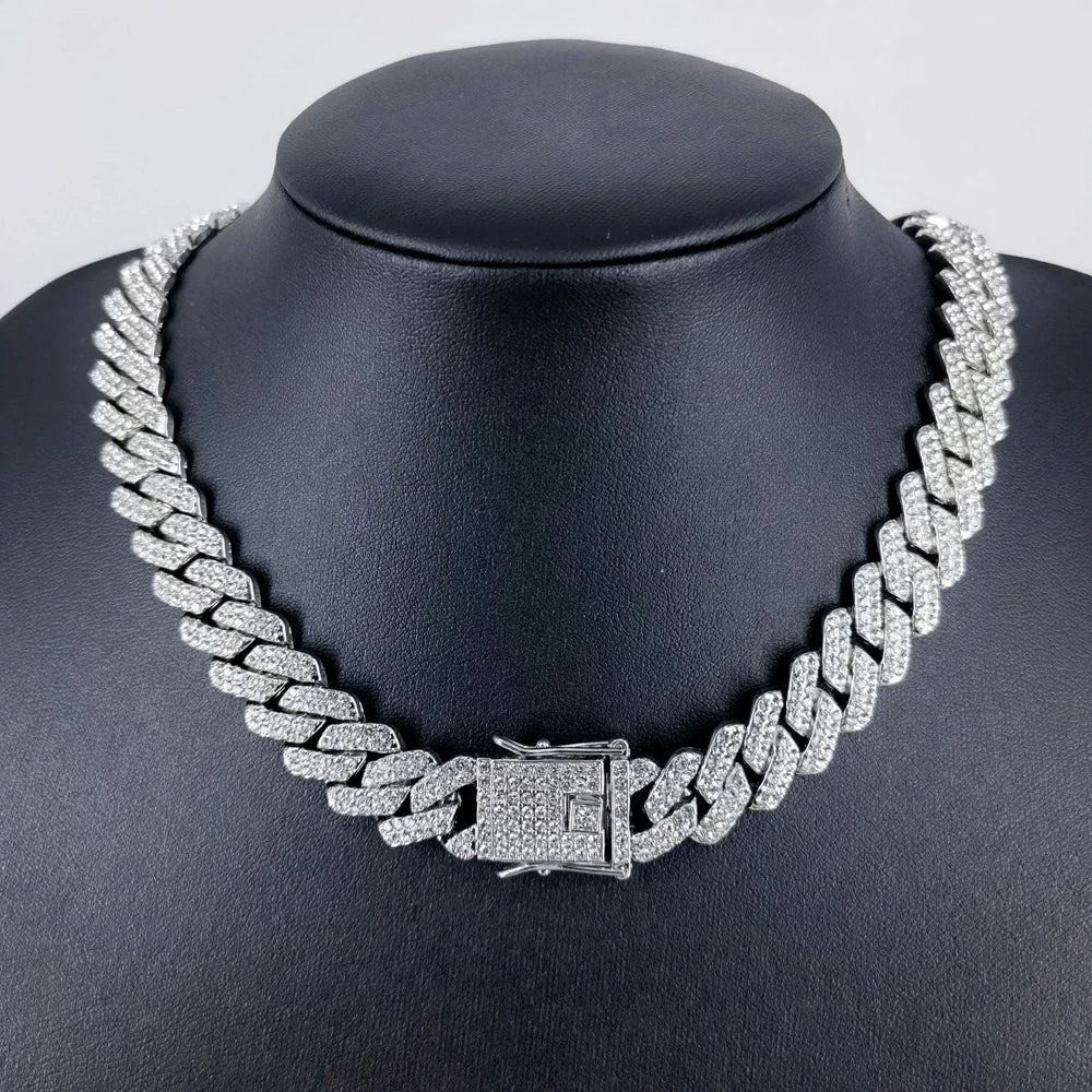 Men's Hip Hop Iced Out Cuban Link Necklace - Afrilinker