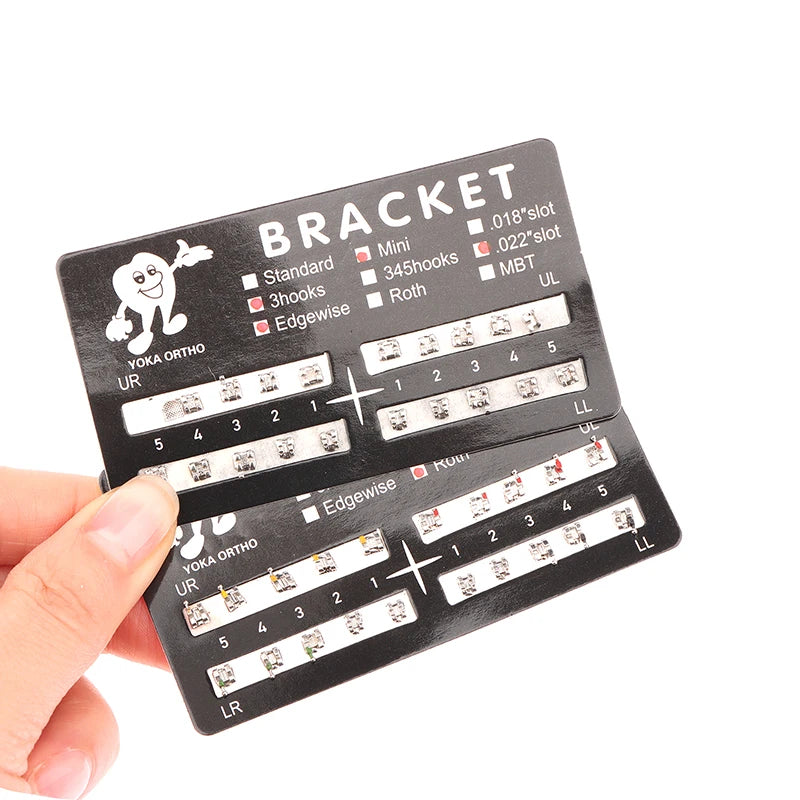 20Pcs Dental Brackets Orthodontic Brace Metal Mini Standard Dentist Bracket Roth MBT 022 Slot Hooks 345 - Afrilinker