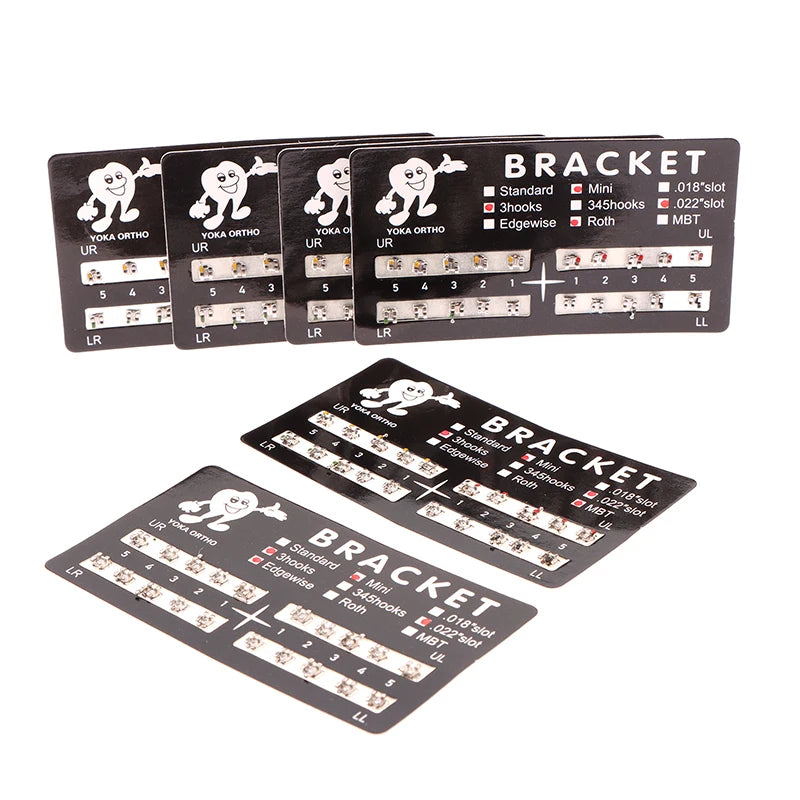 20Pcs Dental Brackets Orthodontic Brace Metal Mini Standard Dentist Bracket Roth MBT 022 Slot Hooks 345 - Afrilinker
