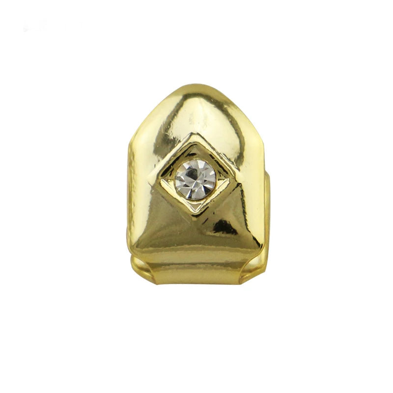 Single - Tooth Crystal Copper Dental Grillz | 4 Color Options - Afrilinker