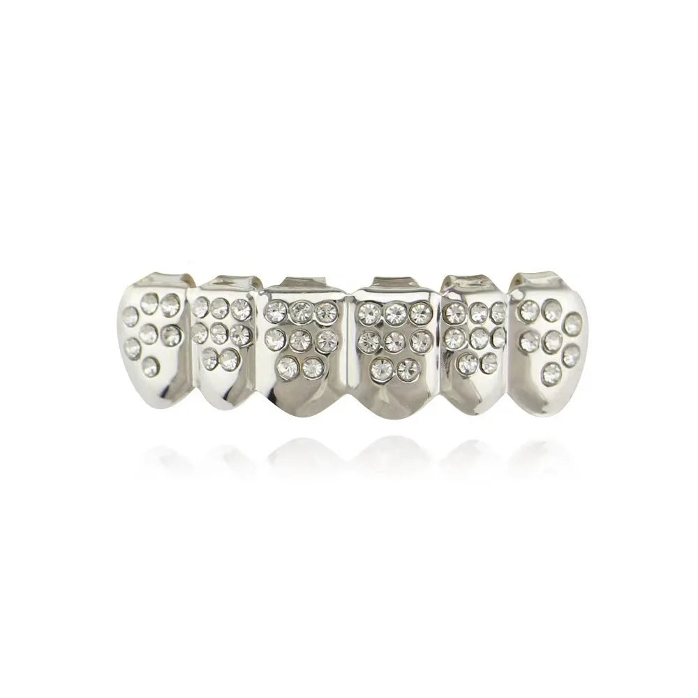 Hip - hop Rock Copper Dental Grillz - Skeleton Pattern - Afrilinker