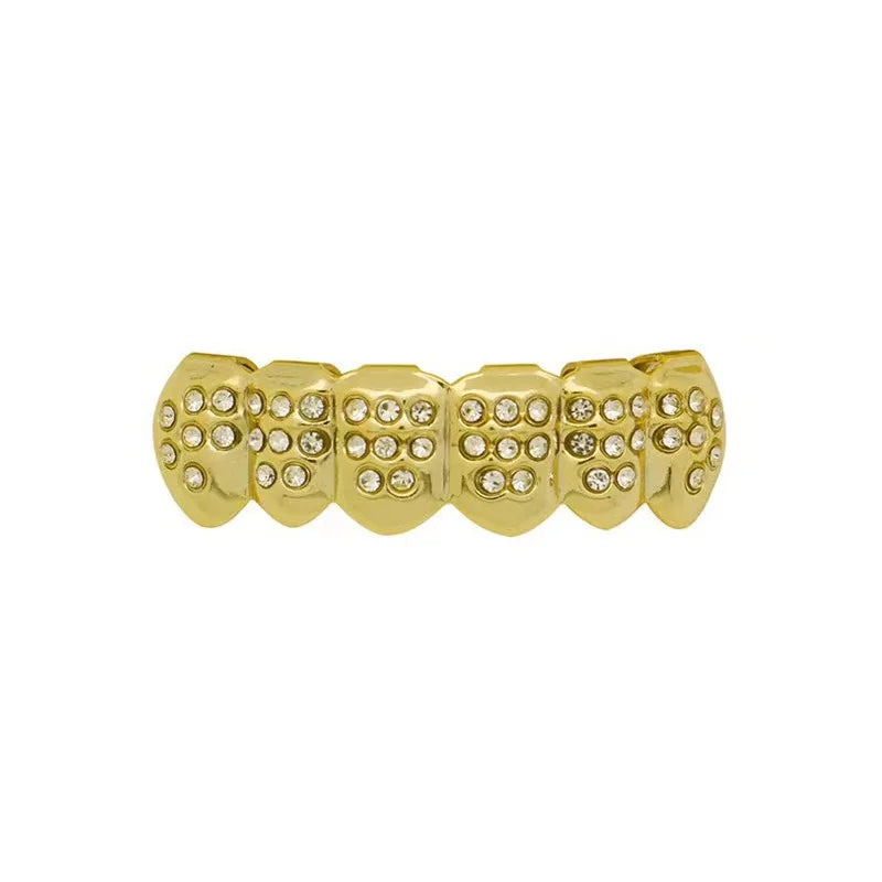 Hip - hop Rock Copper Dental Grillz - Skeleton Pattern - Afrilinker