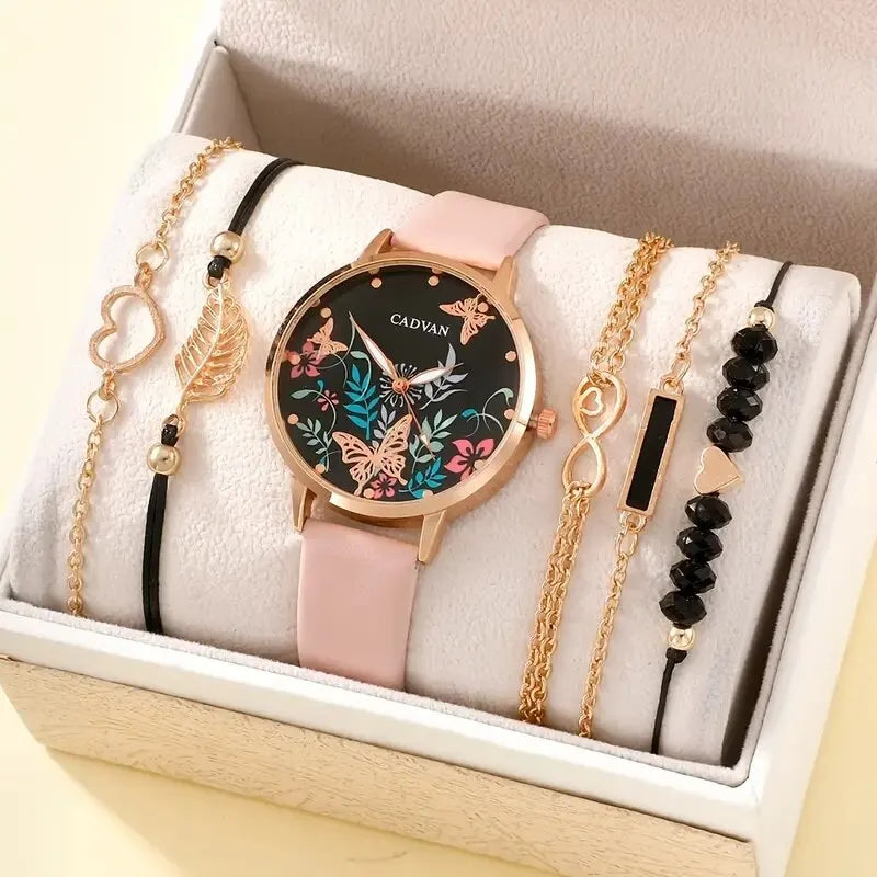 Women's Fashion Casual Watch Set - Afrilinker