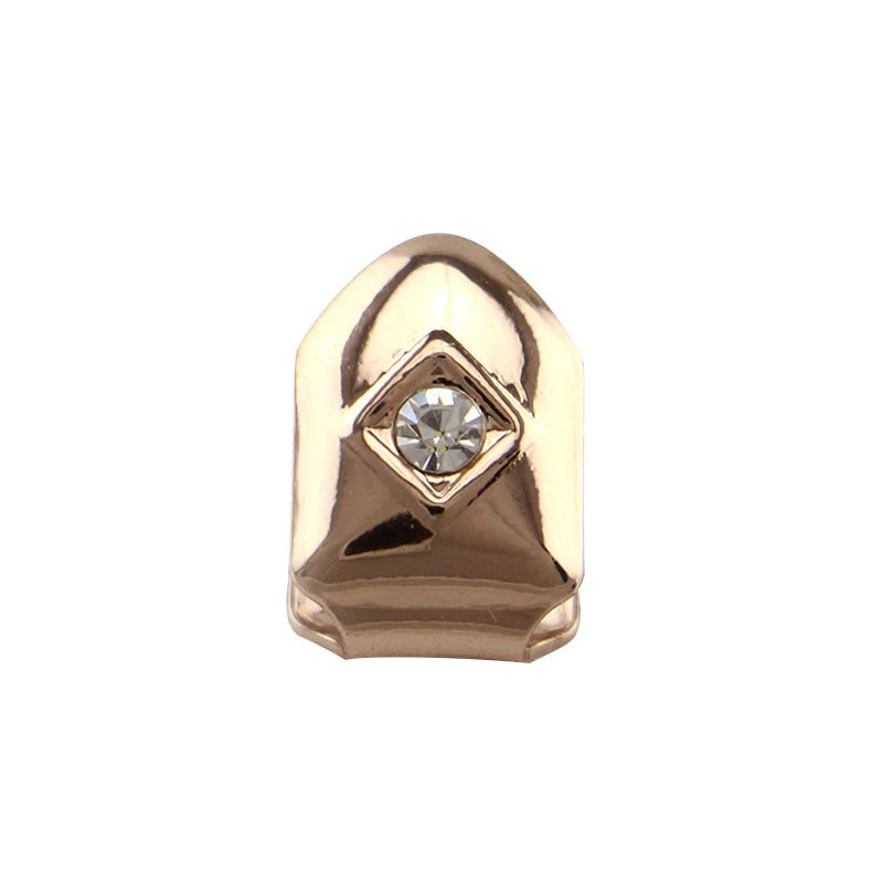 Single - Tooth Crystal Copper Dental Grillz | 4 Color Options - Afrilinker