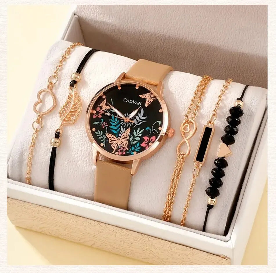 Women's Fashion Casual Watch Set - Afrilinker