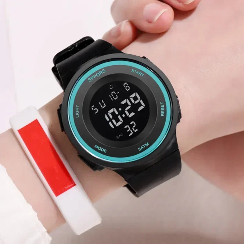 Sport Digital Wristwatch - Silicone Band, 5ATM Design - Afrilinker