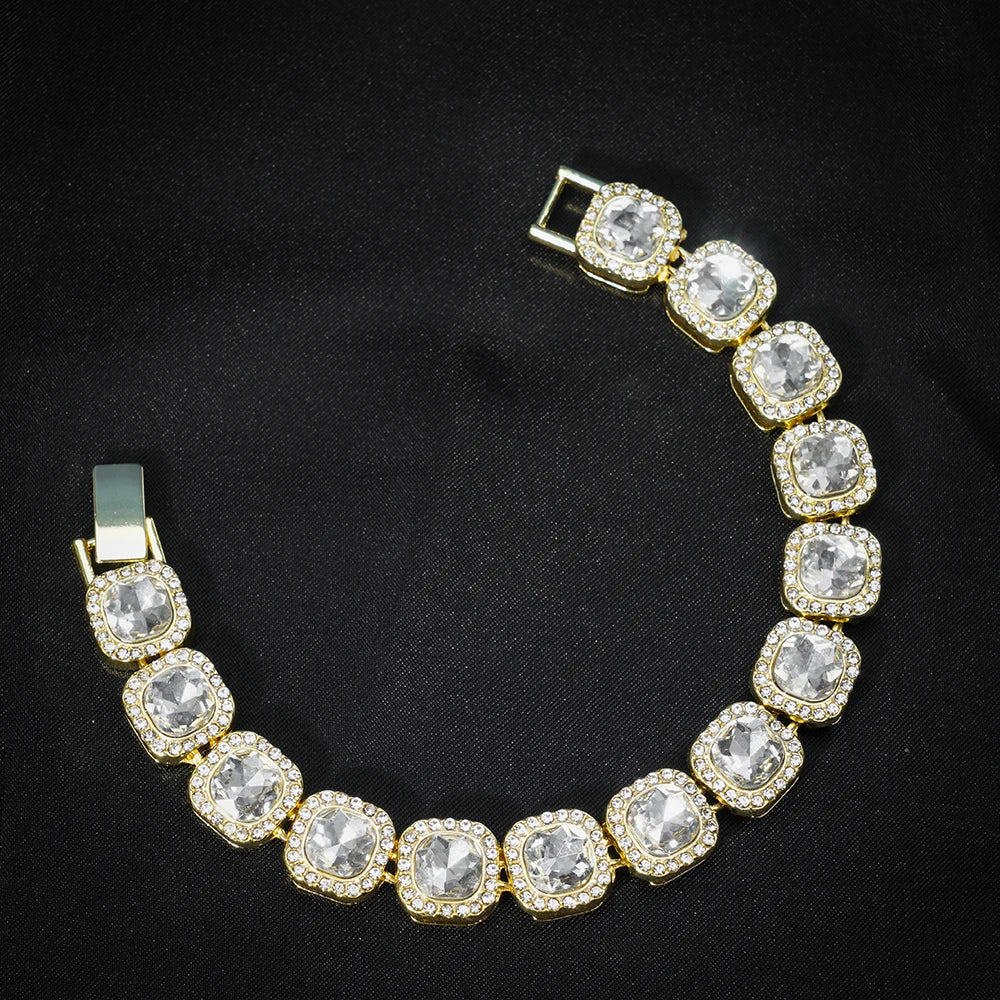 Unisex Hip Hop CZ Stone Iced Out Tennis Chain Necklace - Afrilinker