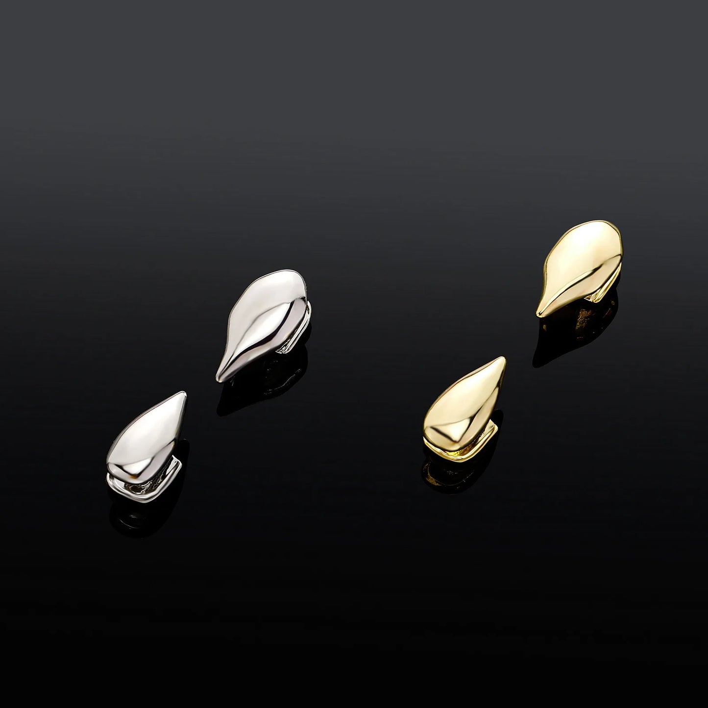 Punk - Style Copper Dental Grillz | Sleek Teardrop Design - Afrilinker