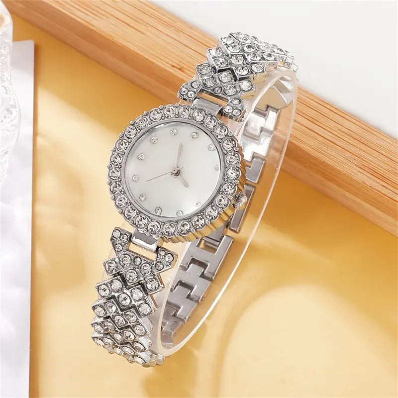 Women's Crystal Watch & Jewelry Set - Afrilinker