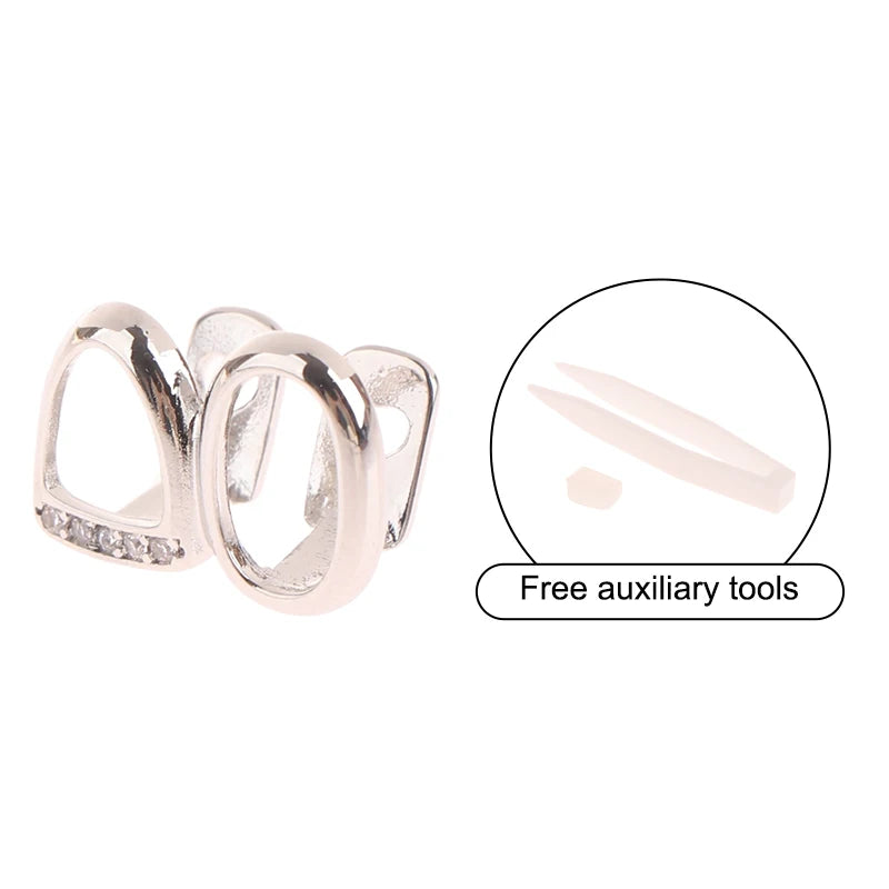 14-Style Dental Charms | Gold/Silver Diamond-Inlaid Star/Cross/Letter - Afrilinker