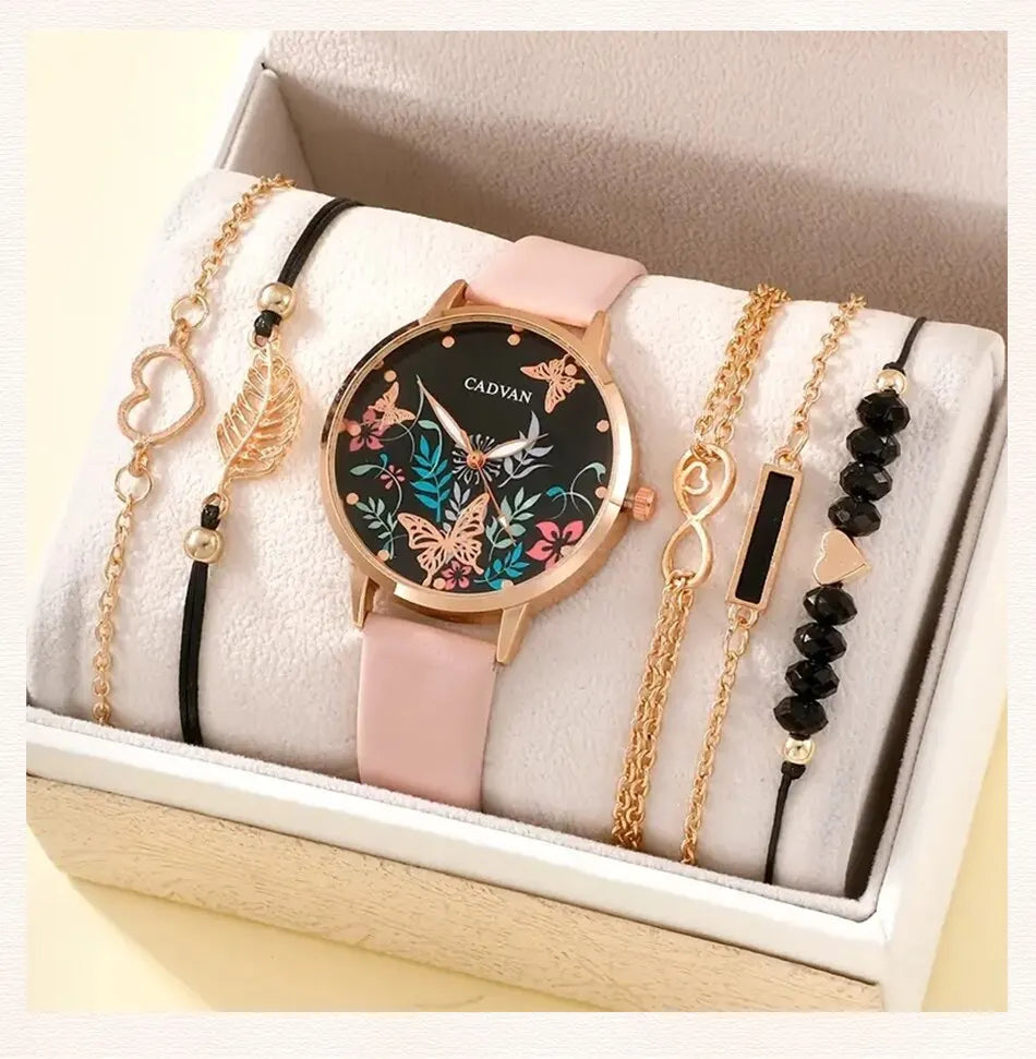 Women's Fashion Casual Watch Set - Afrilinker
