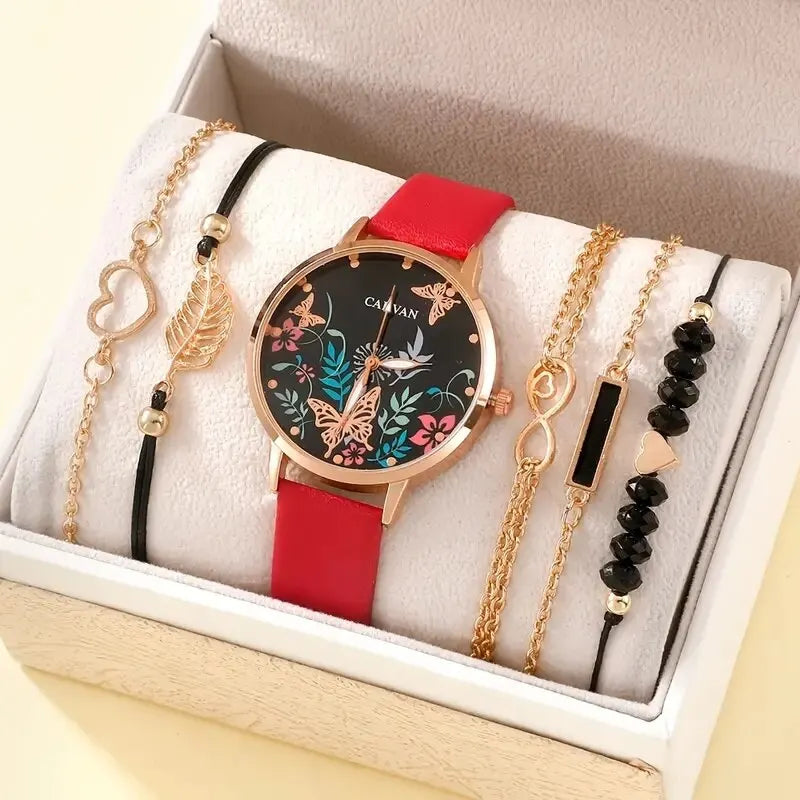 Women's Fashion Casual Watch Set - Afrilinker