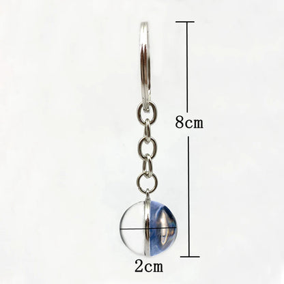 Tree of Life Glass Ball Keychain | 20mm Double - sided Pendant - Afrilinker