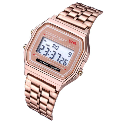 Digital Wristwatch - Stainless Steel Band - Afrilinker