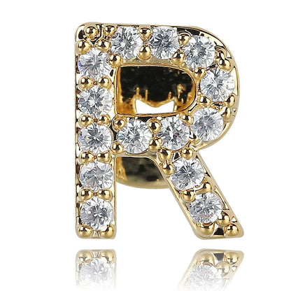 Single - Letter CZ Iced - Out Dental Grillz - Afrilinker