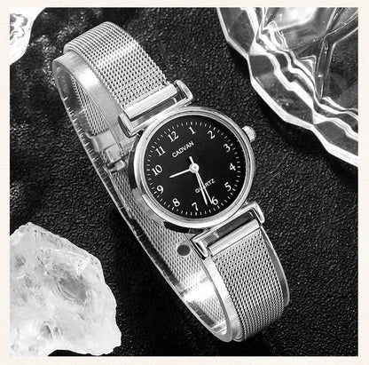 Fashion Casual Women's Watch & Bracelet Set - Silver Alloy - Afrilinker