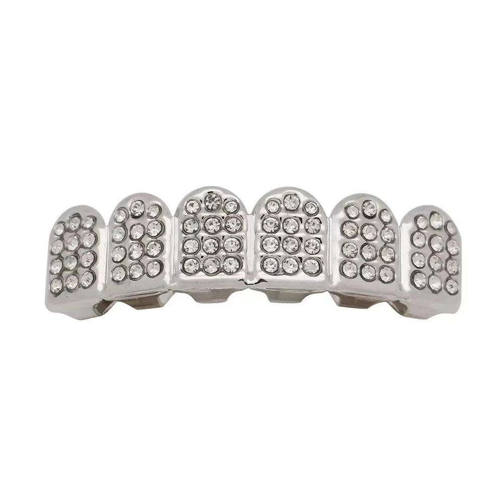 Hip - hop Rock Copper Dental Grillz - Skeleton Pattern - Afrilinker