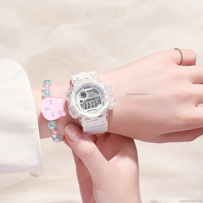 Girls' Digital Sport Watch Set - Colorful Silicone Band - Afrilinker