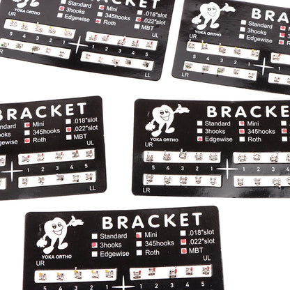 20Pcs Dental Brackets Orthodontic Brace Metal Mini Standard Dentist Bracket Roth MBT 022 Slot Hooks 345 - Afrilinker