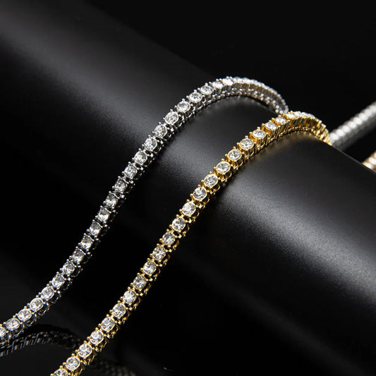 Hip Hop Iced Out 4MM Tennis Chain Necklace - Afrilinker