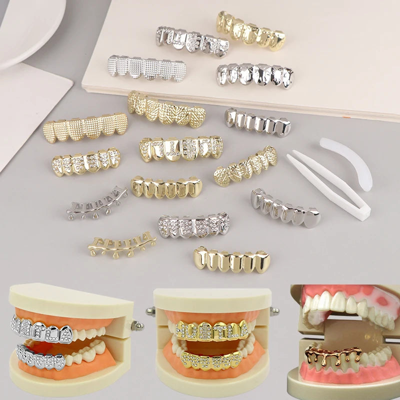 Individual Hip - Hop Dental Grillz: Acrylic & Copper Tooth Caps - Afrilinker