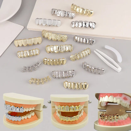 Individual Hip - Hop Dental Grillz: Acrylic & Copper Tooth Caps - Afrilinker