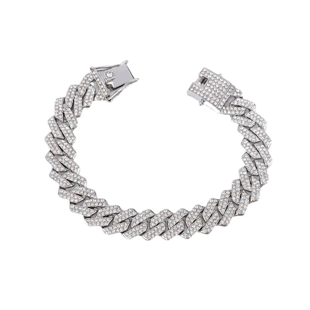 Men's Hip Hop Iced Out Cuban Link Necklace - Afrilinker