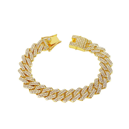Men's Hip Hop Iced Out Cuban Link Necklace - Afrilinker