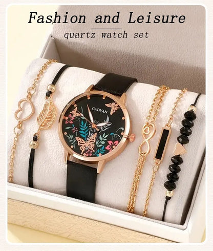 Women's Fashion Casual Watch Set - Afrilinker
