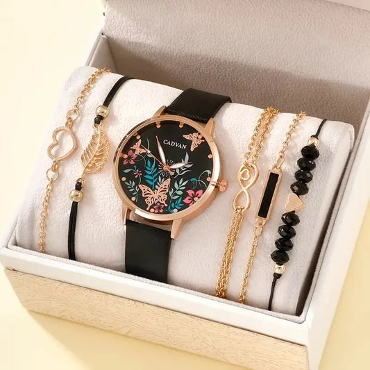 Women's Fashion Casual Watch Set - Afrilinker
