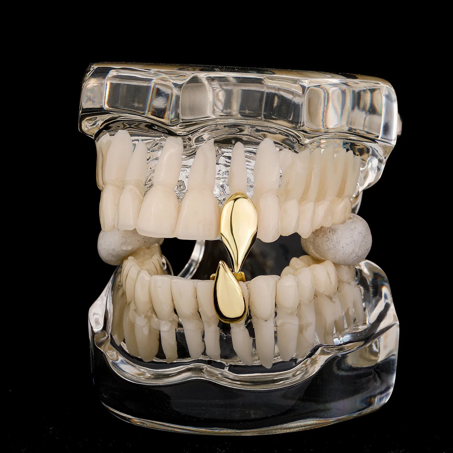 Punk - Style Copper Dental Grillz | Sleek Teardrop Design - Afrilinker