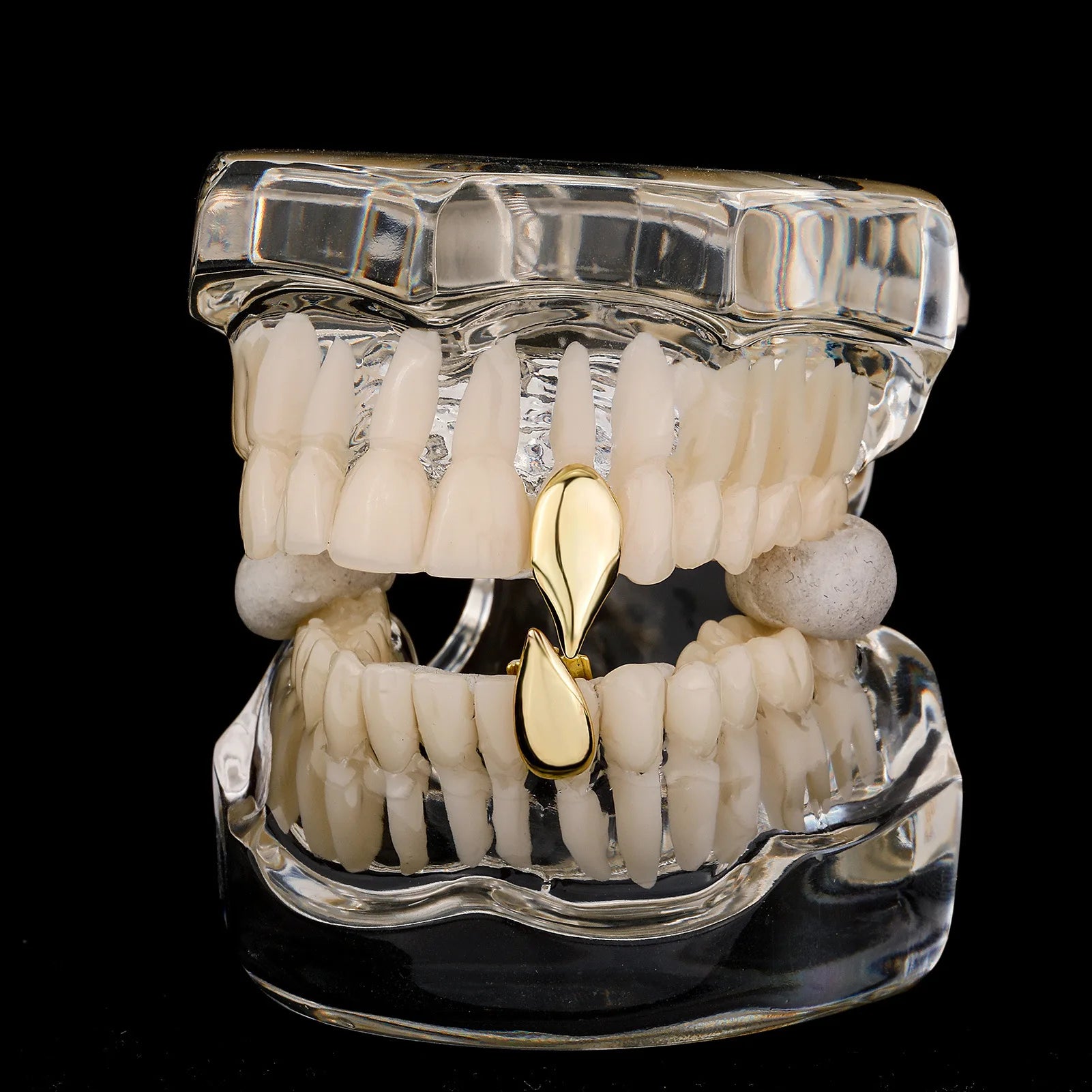 Punk - Style Copper Dental Grillz | Sleek Teardrop Design - Afrilinker