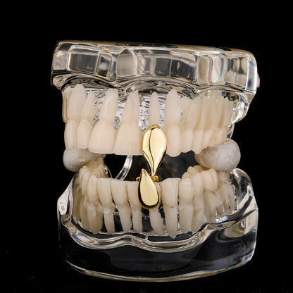 Punk - Style Copper Dental Grillz | Sleek Teardrop Design - Afrilinker