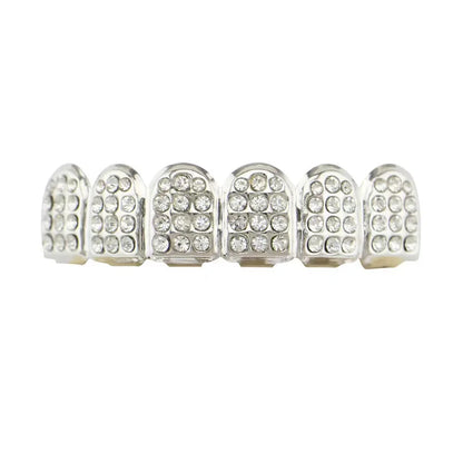 Hip - hop Rock Copper Dental Grillz - Skeleton Pattern - Afrilinker
