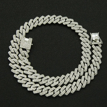 Men's Hip Hop Iced Out Cuban Link Necklace - Afrilinker